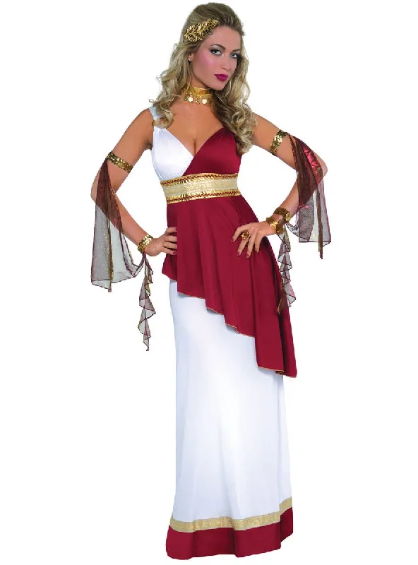 Imperial Empress Womens Toga Dress Up Costume Tunics Velvet soft