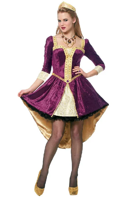 Medieval Queen Womens Fancy Dress Costume Tunics New arrival