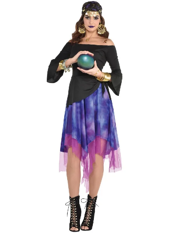 Mystic Fortune Teller Womens Fancy Dress Costume Tunics Fashionable chic