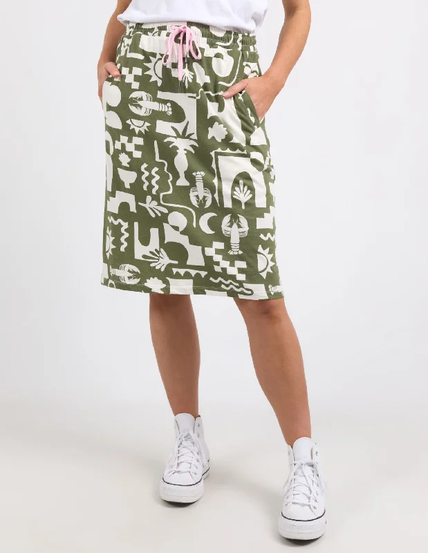 Elm Lifestyle Postcard Skirt boho skirt vibe