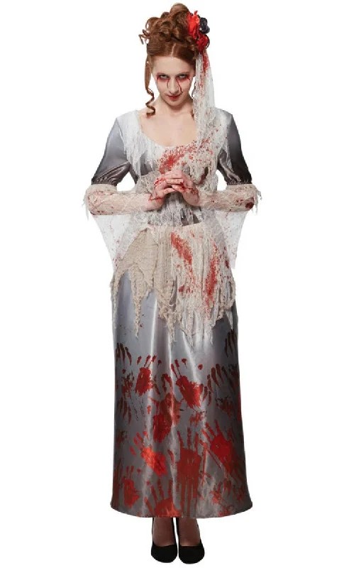 Bloody Hands Dress Womens Halloween Costume Maxi Flowy Bohemian