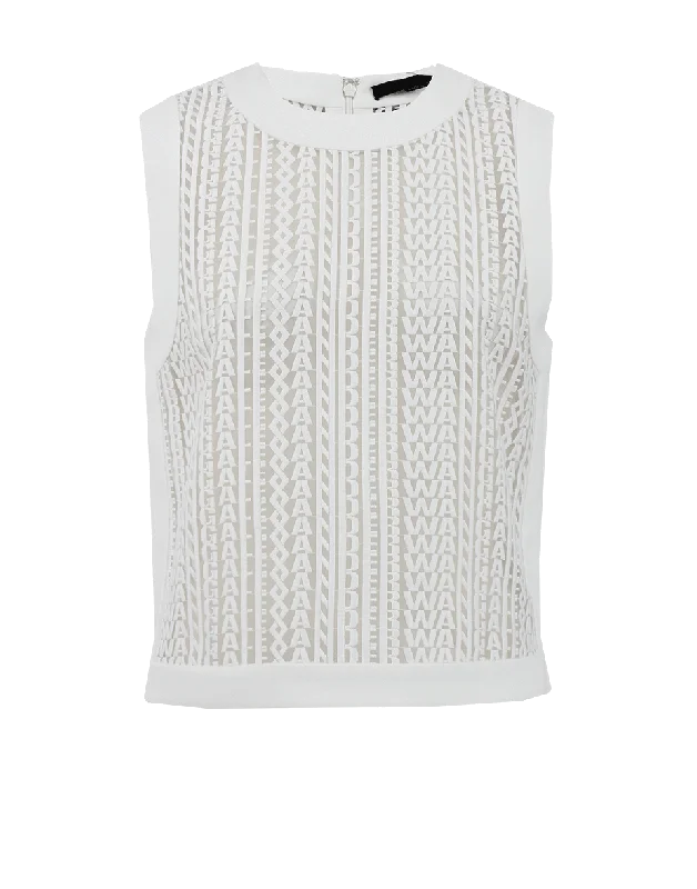 Boxy Logo Tank playful tank top