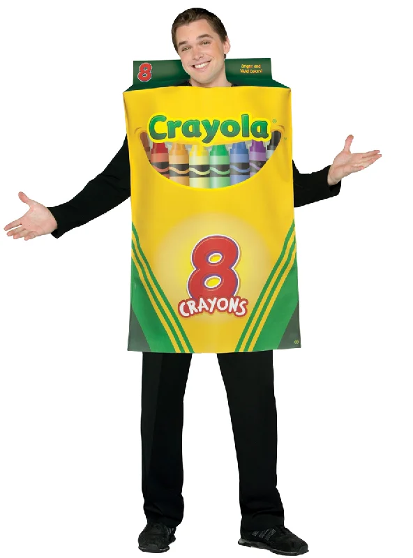 Crayola Box Adults Novelty Dress Up Costume Tunics Trousers formal