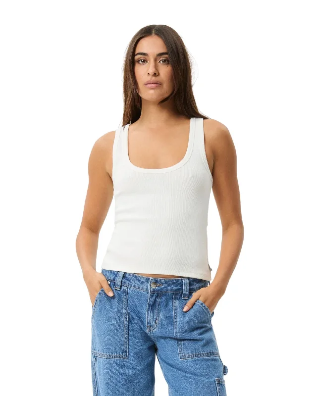 Layden Rib Singlet Tank Top flowy tank top