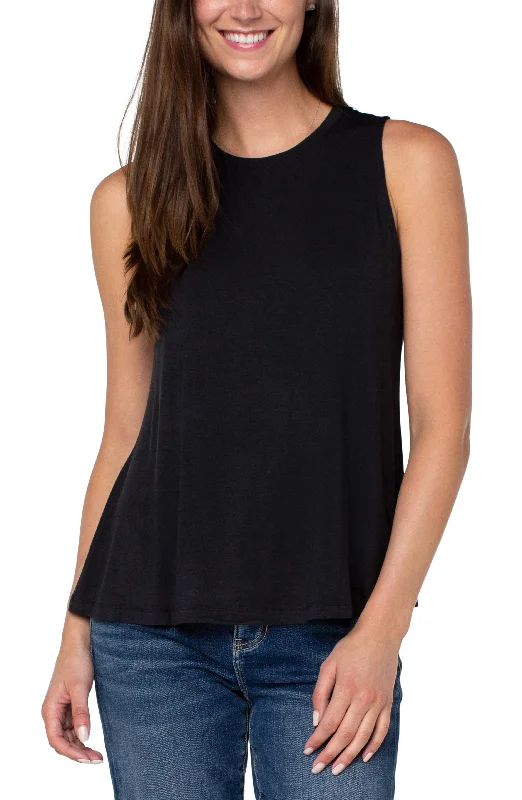 SLEEVELESS SCOOP NECK TANK scoop neck tank