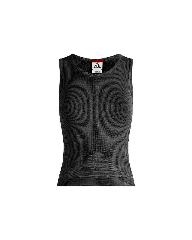 Women's ACG Delta River Tank Top - Black / Cool Grey graphic tank top