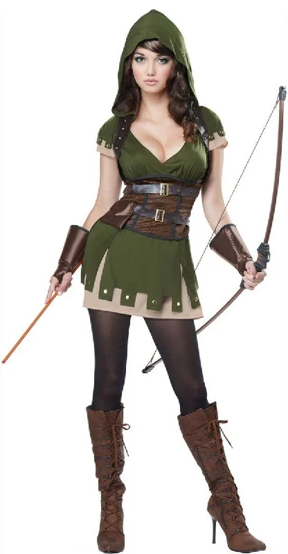 Lady Robin Hood Womens Fancy Dress Costume Tunics Office stylish