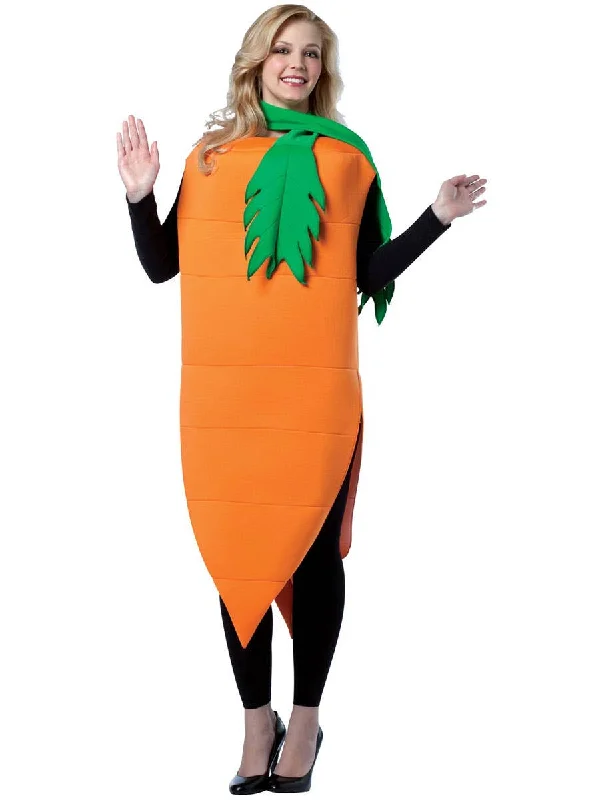 Giant Orange Carrot Adults Funny Dress Up Costume Tunics Versatile all-occasion