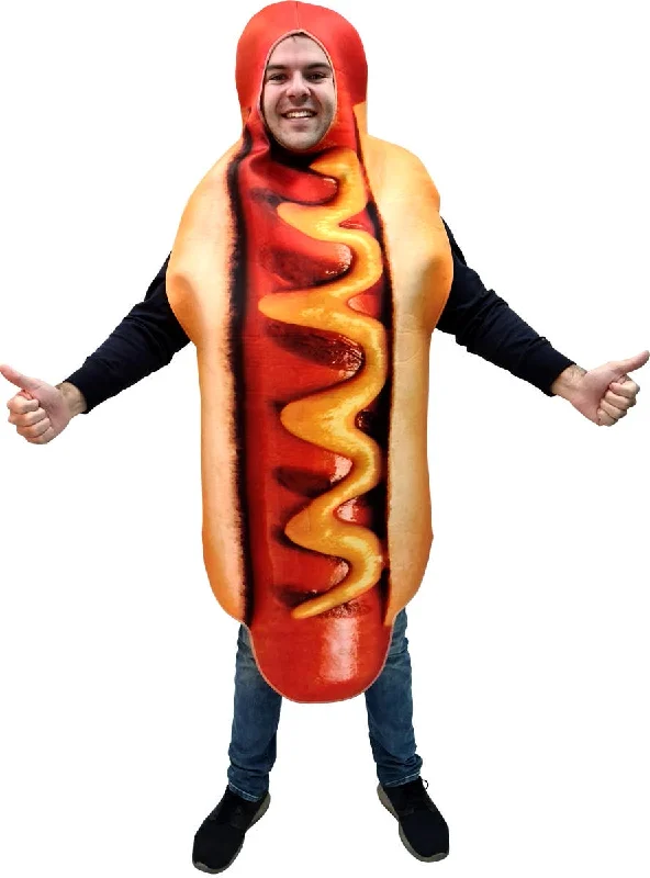 Hot Dog Adults Funny Fancy Dress Costume Tunics Lace romantic