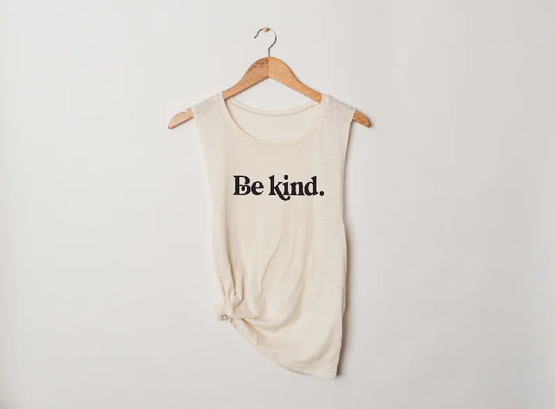 Saved by Grace Co. - Be Kind Muscle Tank gym tank top