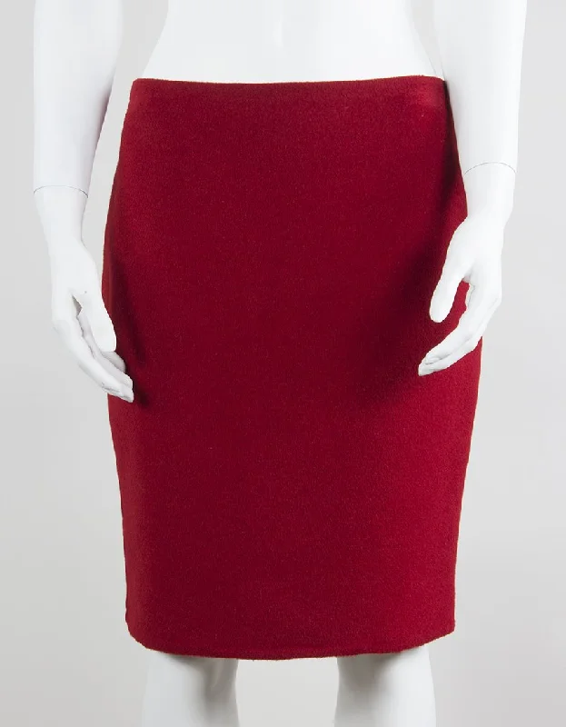 CELINE Cashmere Pencil Skirt - 38 IT | 4 US satin skirt smooth