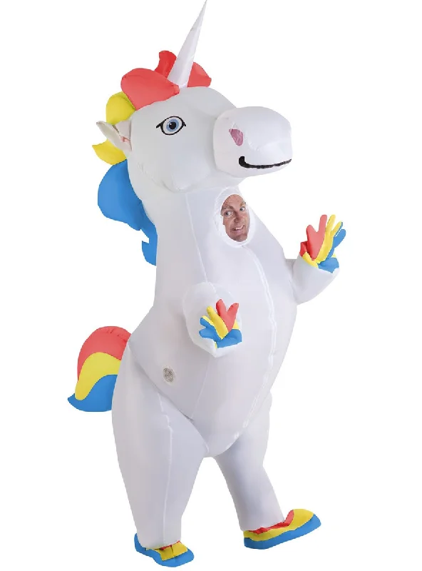 Giant Inflatable Unicorn Adults Fancy Dress Costume Tunics Practical easy-care