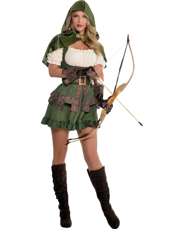 Cute Robin Hood Womens Fancy Dress Costume Tunics Office stylish