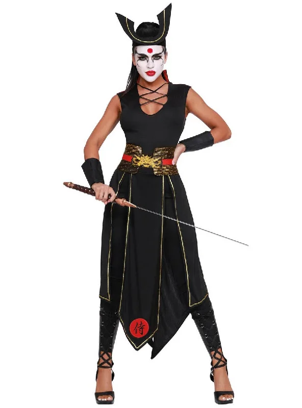 Japanese Samurai Warrior Womens Dress Up Costume Tunics Trousers formal