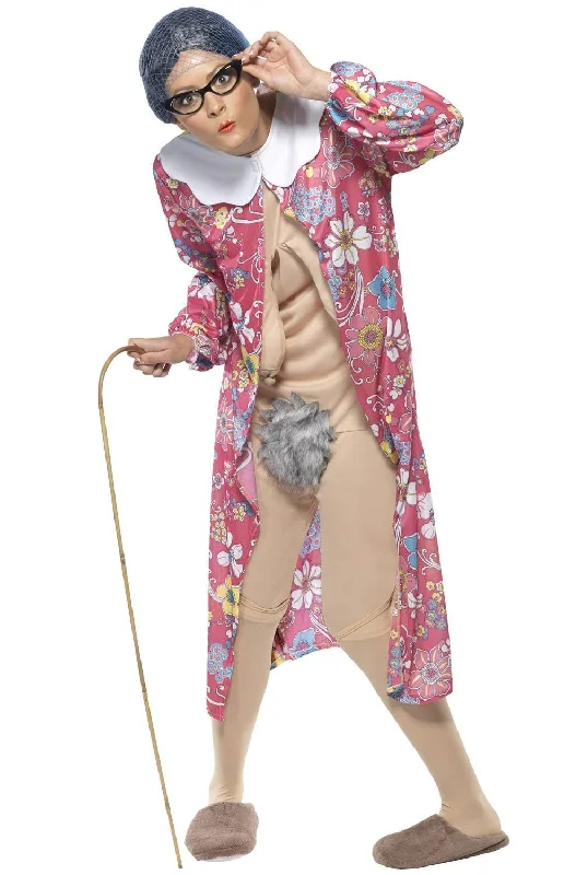 Gravity Granny Hilarious Unisex Fancy Dress Costume Shift Classic Vintage