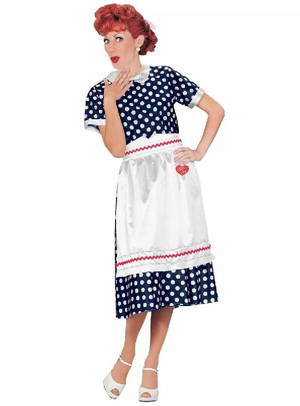 Classic I Love Lucy Womens Fancy Dress Costume Tunics Solid Classic