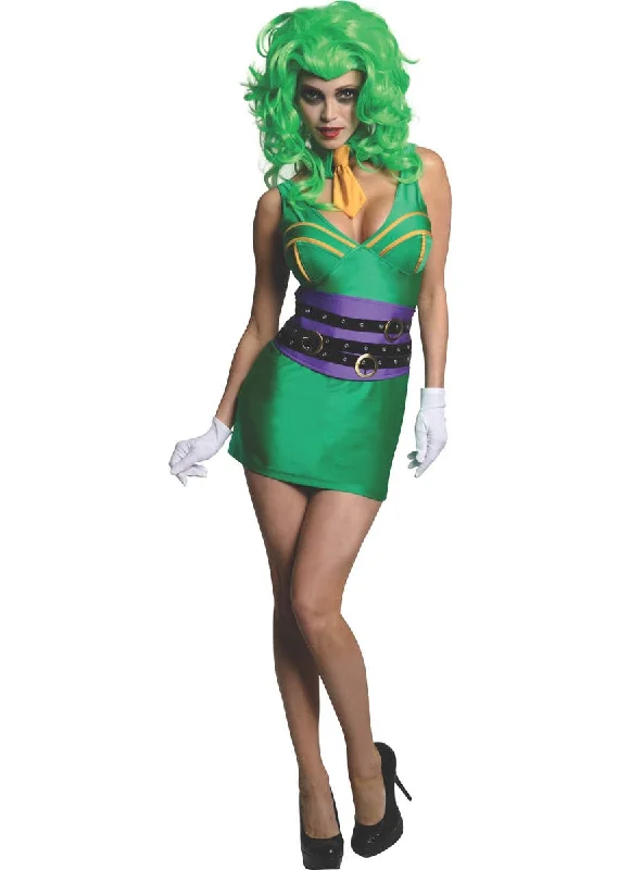 DC Comics The Joker Womens Fancy Dress Costume Tunics Winter warm