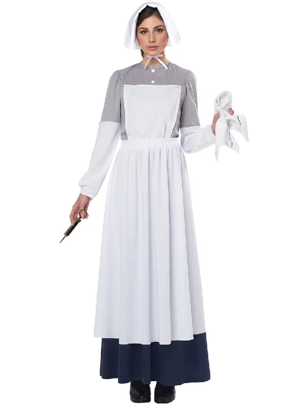 Victorian Civil War Nurse Womens Dress Up Costume Tunics Versatile functional