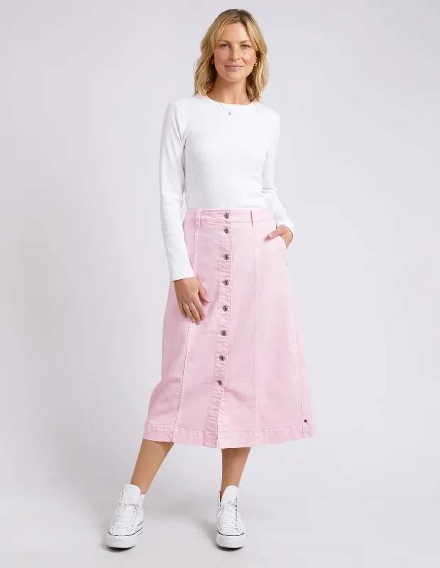 Elm Lifestyle Florence Button Thru Skirt lace skirt romantic