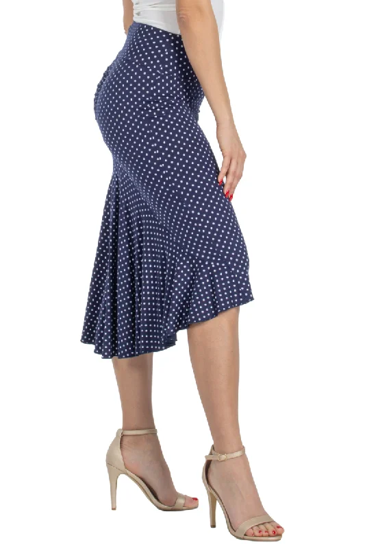 Polka Dot Mermaid Tango Skirt denim skirt durable