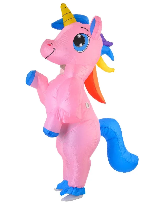 Inflatable Pink Unicorn Adults Fancy Dress Costume Tunics Canvas sturdy