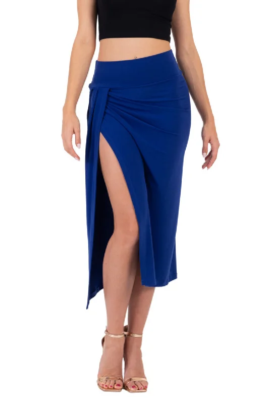 Wrap Tango Midi Skirt With High Slit tulle skirt dreamy