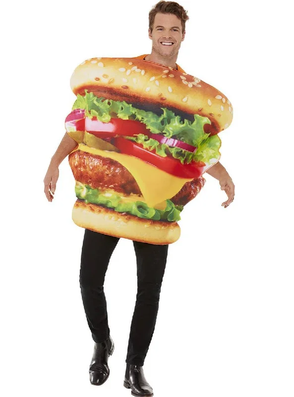 Big Burger Adults Fancy Dress Costume Elegant Long Evening