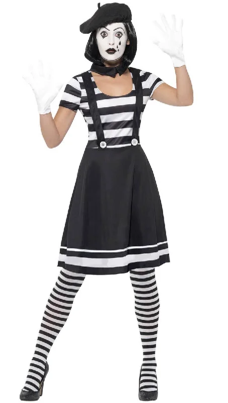 Lady Mime Womens Fancy Dress Costume Tunics Business professional