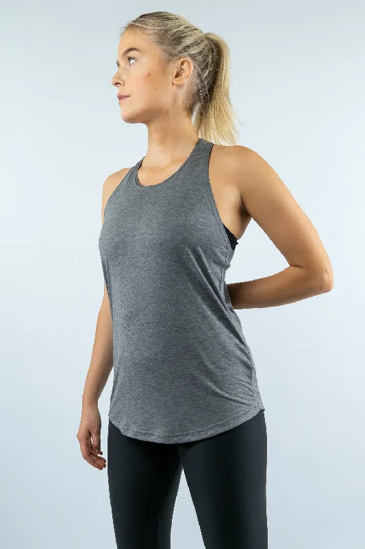 Workout Tank Top Without Logo -  ZeroWaste Collection cutout tank top