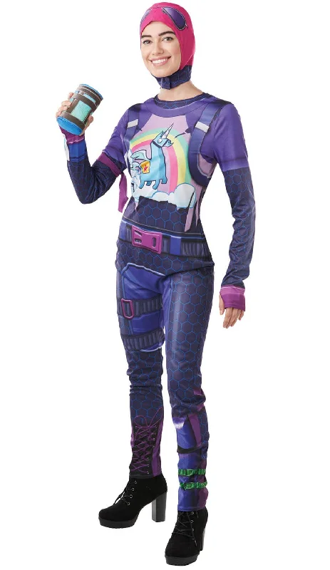 Brite Bomber Womens Fortnite Fancy Dress Costume Shift Classic Vintage