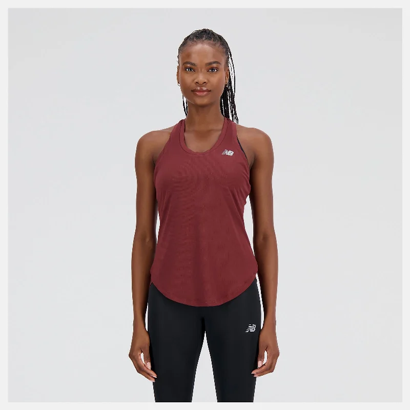 Woman's Accelerate Tank - BURGUNDY lavender tank top