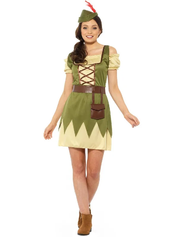 Daring Robin Hood Womens Dress Up Costume Tunics Formal black