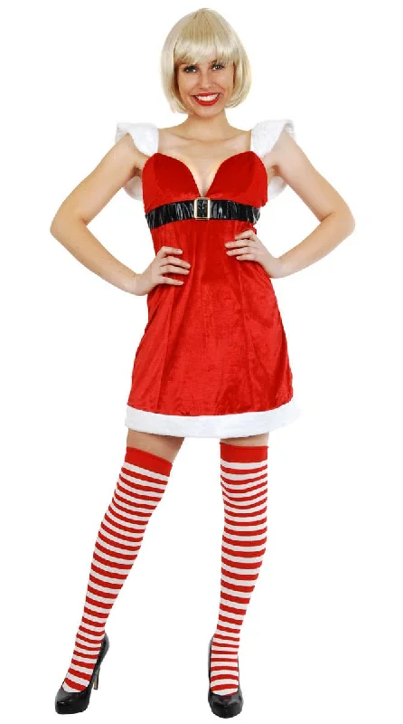 Mrs Claus Womens Christmas Dress Up Costume Tunics Cozy soft