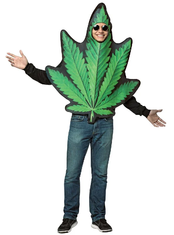 Giant Green Pot Leaf Adults Funny Dress Up Costume Tunics Luxurious high-end