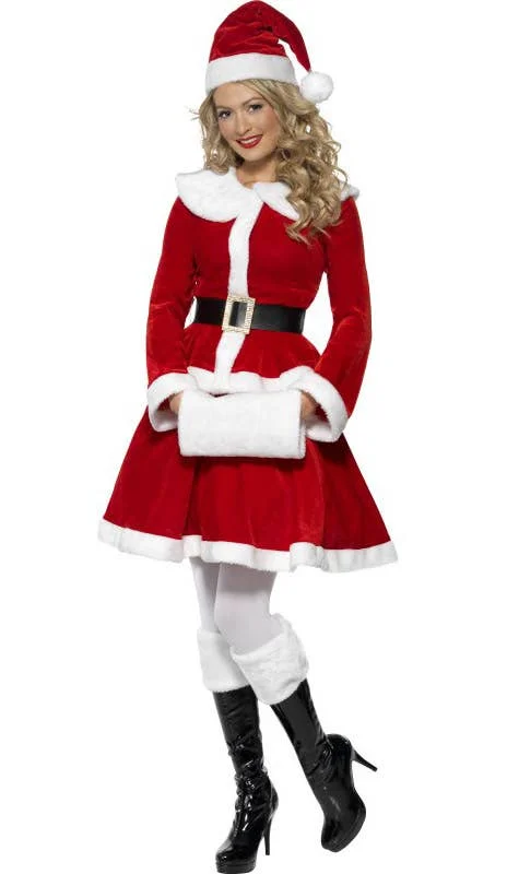 Miss Santa Christmas Fancy Dress Costume Tunics Cozy comfortable