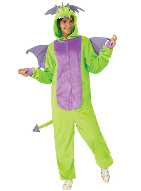 Mythic Green Dragon Onesie Womens Dress Up Costume Tunics Stylish elegant