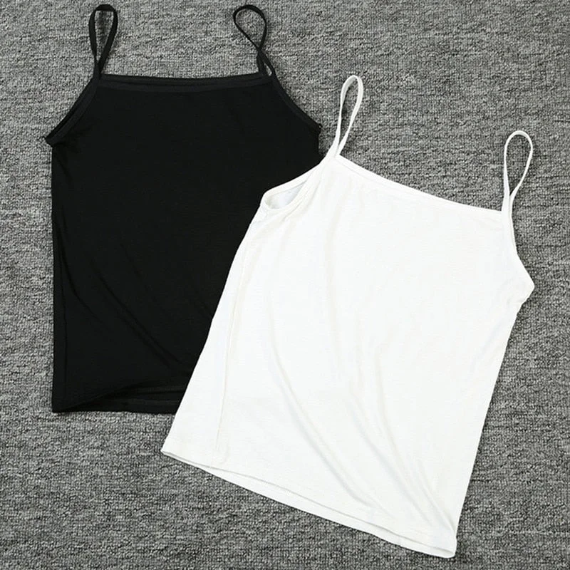 Women Summer Sexy Croptop Tank Top Breathable Fitness Vest Free Size Black White Camisole rhinestone tank top