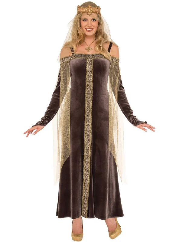 Lady Grey Womens Medieval Princess Fancy Dress Costume Tunics Running lightweight