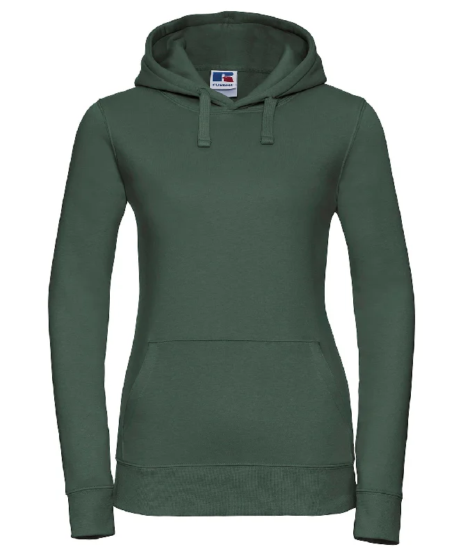 Bottle Green - Women's authentic hooded sweatshirt Hoodie with Batwing Sleeves Loose Dramatic