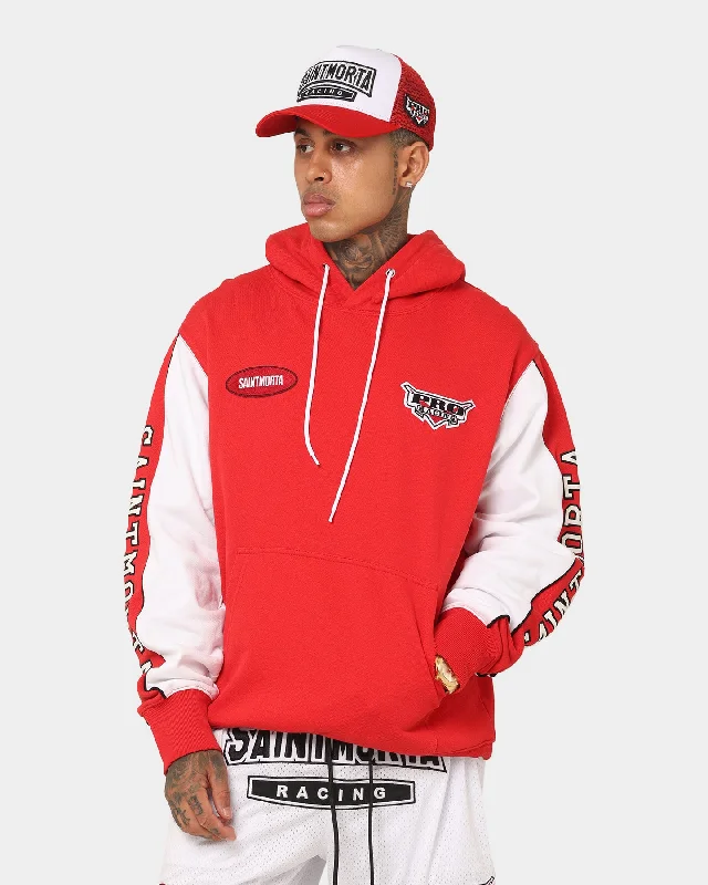 Saint Morta Pro Racing Hoodie Red Hoodie Jacket Zipper Layering