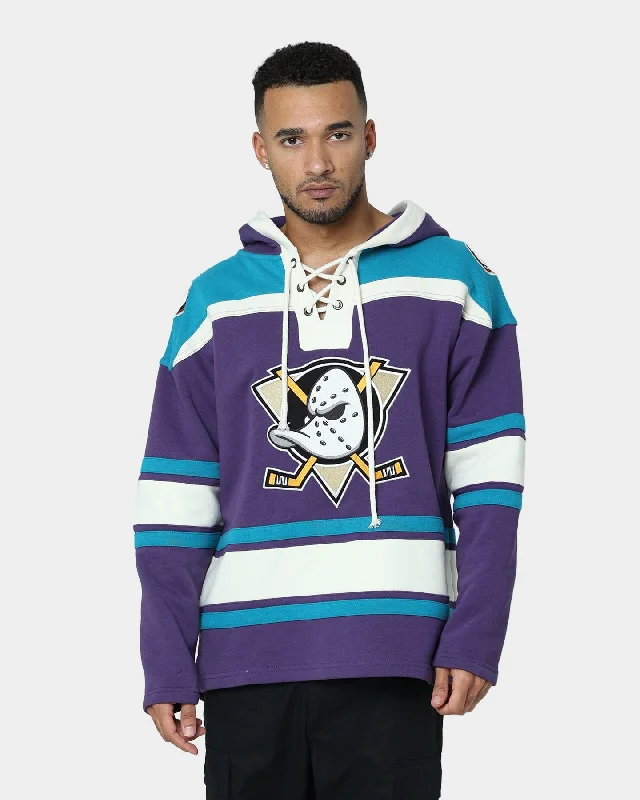 47 Brand Anaheim Ducks Lacer Hoodie Purple/Sharks Teal Hoodie with Gradient Ombre Colorful