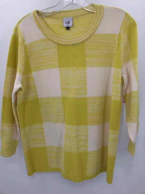 Pre-Owned Cabi Yellow Size XS Sweater Oversized Loose Flowy