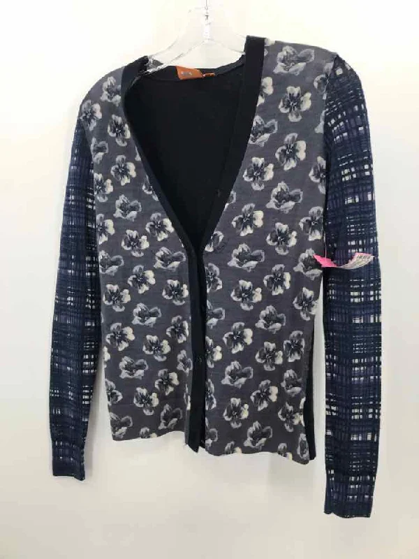 Pre-Owned Tory Burch Navy Size Small Cardigan Sweater Fleece Sweater Nylon Polyester