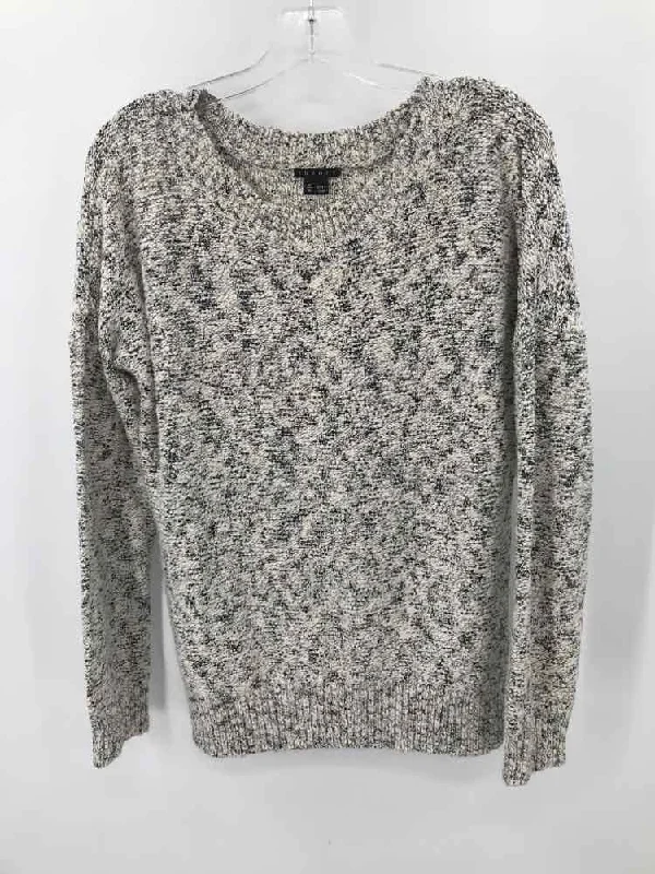 Pre-Owned Theory Ivory Size Medium Sweater Chenille Blend Fleece Blend Nylon Blend