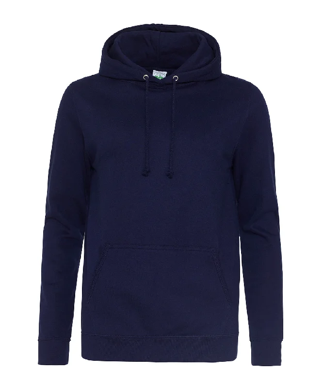 Oxford Navy - Women's College Hoodie Hoodie with Tied Waist Feminine Flattering