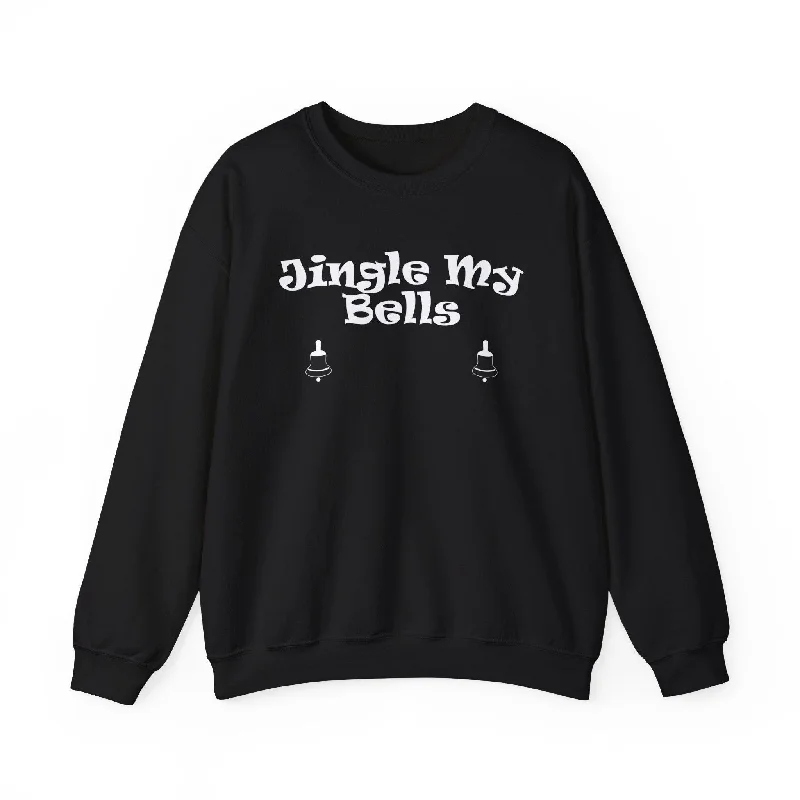 Jingle My Bells - Sweatshirt Hoodie with Elastic Cuffs Stretchable Comfortable