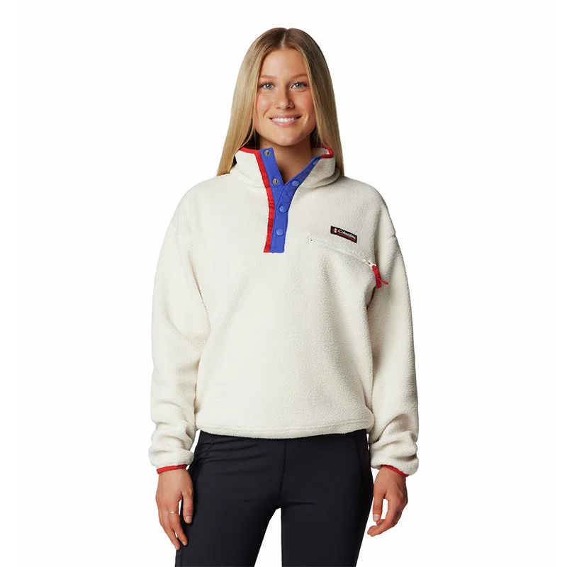 Women's Helvetia™ II Cropped Half Snap Fleece Pullover Oblong Neck Pullover