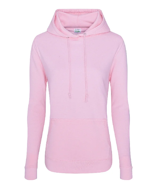 Baby Pink - Women's College Hoodie Hoodie Jacket Zipper Layering