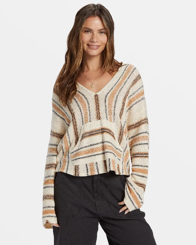 Baja Beach Hooded Sweater - Shoreline Fitted Loose Oversized