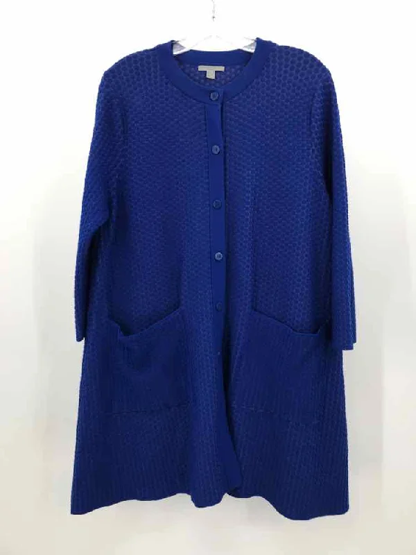 Pre-Owned COS Blue Size Small Long Sweater Tailored Straight A-Line